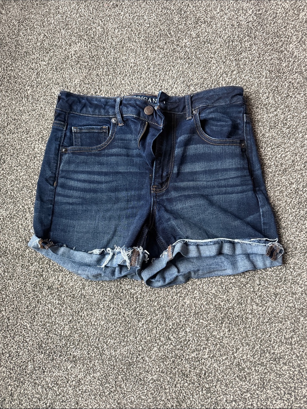 American Eagle Women’s Roll-Cuff Denim Shorts